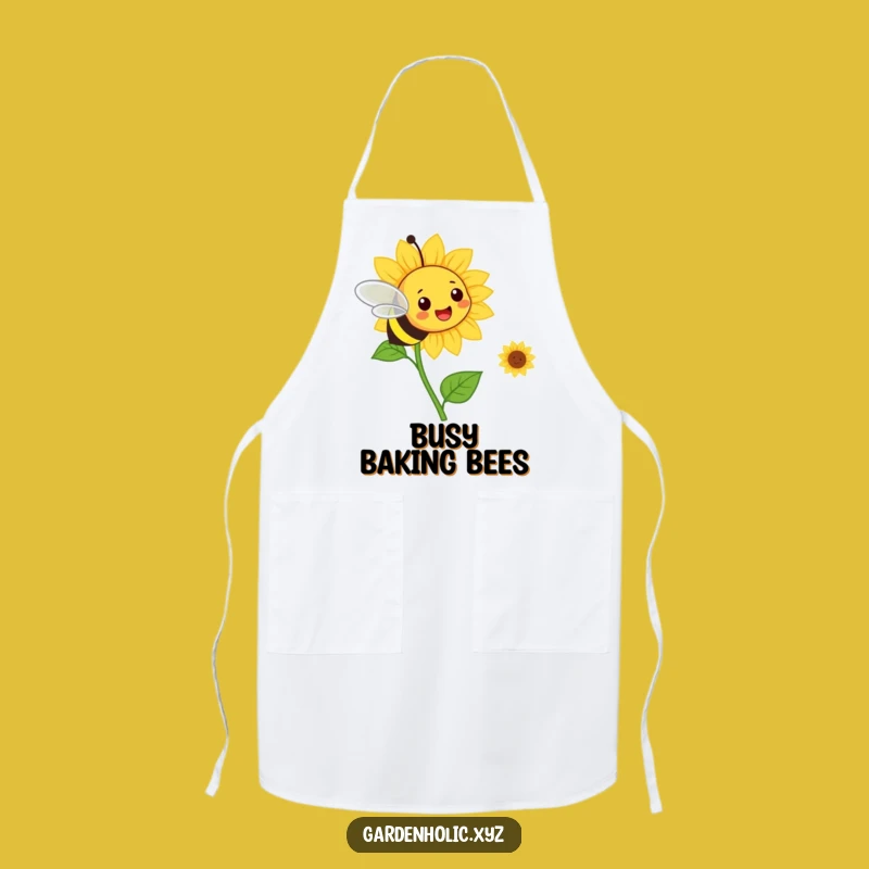 Funny Bee & Sunflower Apron: Cheerful Kitchen Wear, A Hilarious Cooking Gift!