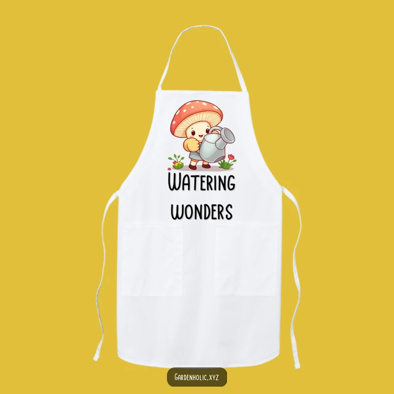 Funny Gardener Mushroom Apron: Little Effort, Big Results, Great Funny Gift