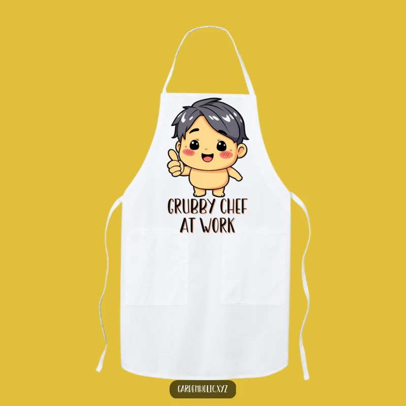 Funny Thumbs Up Dirt Smudge Apron: Hilarious Kitchen & Garden Gear