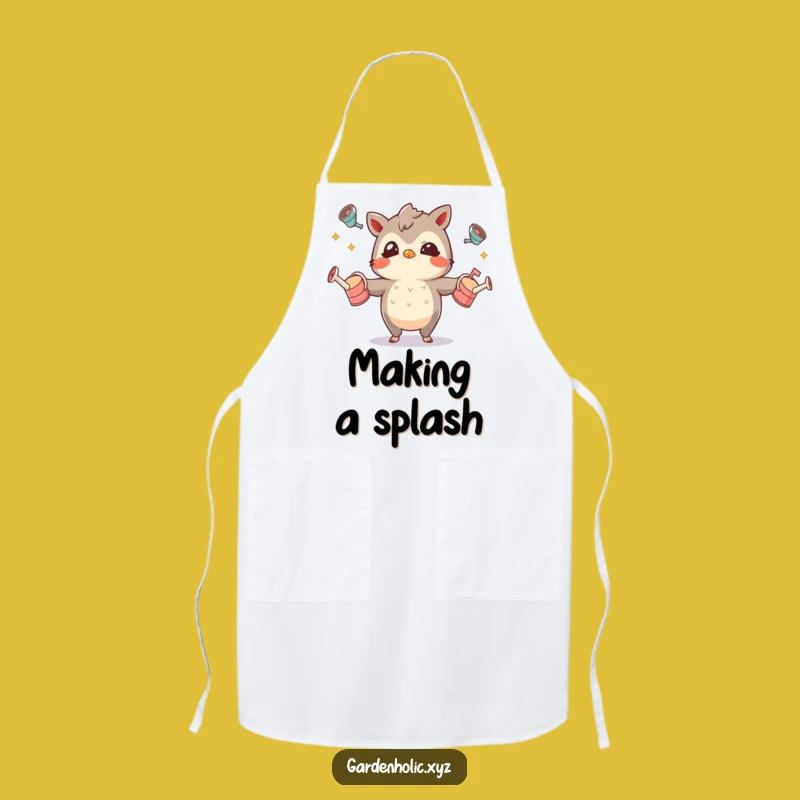 Funny Juggling Watering Cans Apron: Garden with a Grin
