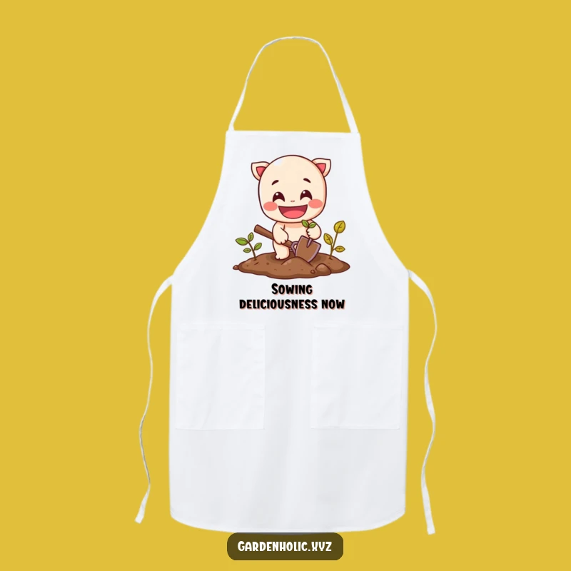 Funny Gardener's Apron: Cheerful Planter Bib for Kitchen and Soil