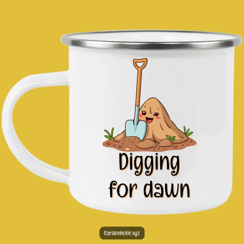 Funny Garden Trowel Camping Mug: Fuel Your Adventures with this Digging Buddy