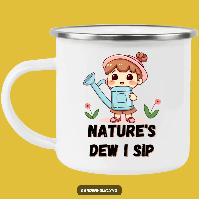 Funny Gardener Camping Mug: Outdoor Growth, Smiling Design, Outdoor Gift!