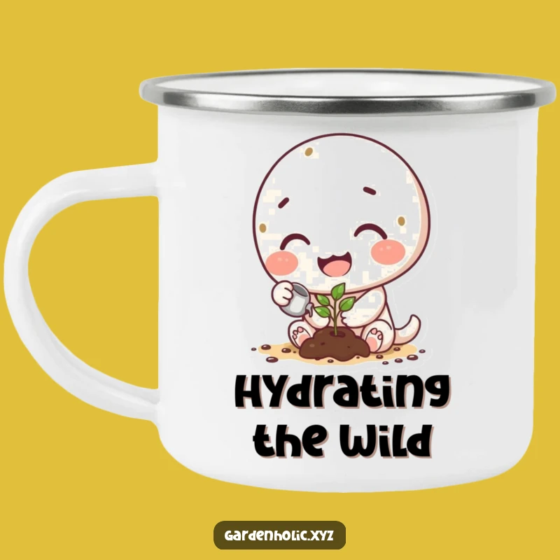 Funny Outdoor Gardener Mug: Happy Sprout Camping Cup for Nature Lovers