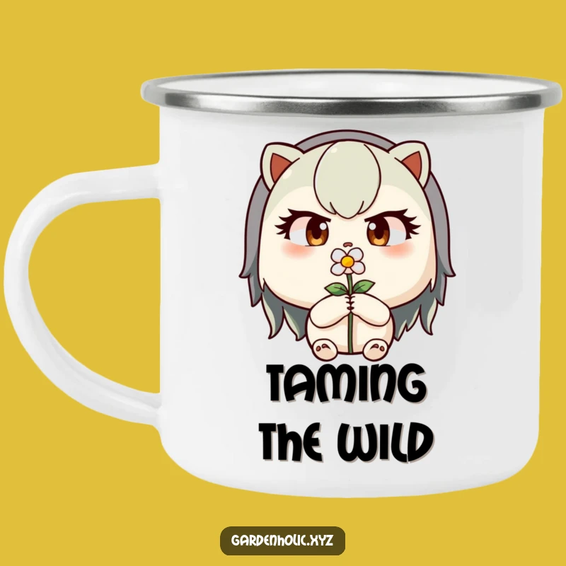 Funny Outdoor Gardener Mug: Determined Pruner Camping Cup for Focus