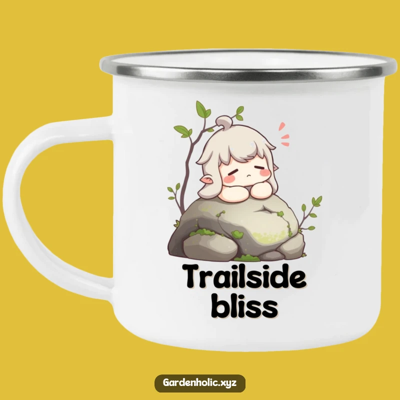 Funny Contented Sigh Camping Mug: Peaceful Moments Outdoors