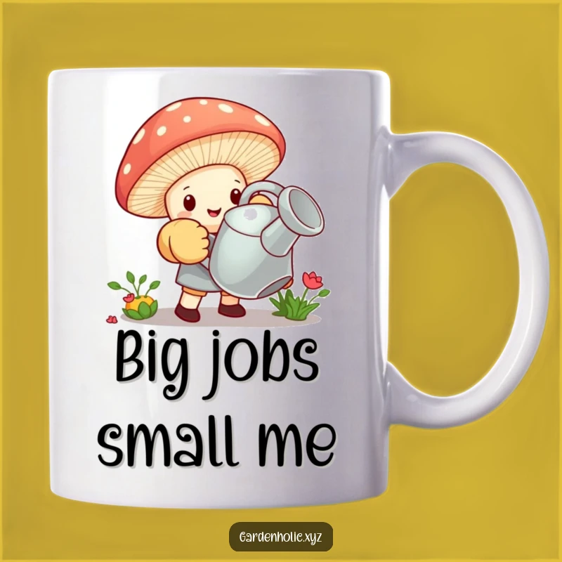 Funny Gardener Mushroom Mug: Big Effort, Small Hero, Perfect Funny Gift