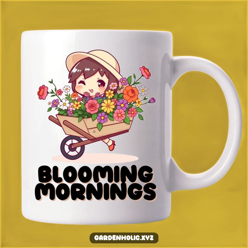 Funny Blooming Swagger Mug: Wheelbarrow Full of Flowers