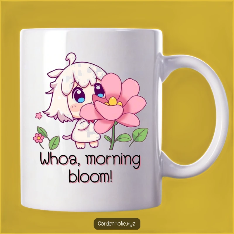 Funny Surprised Flower Mug - Witness the Magic Funny Gift