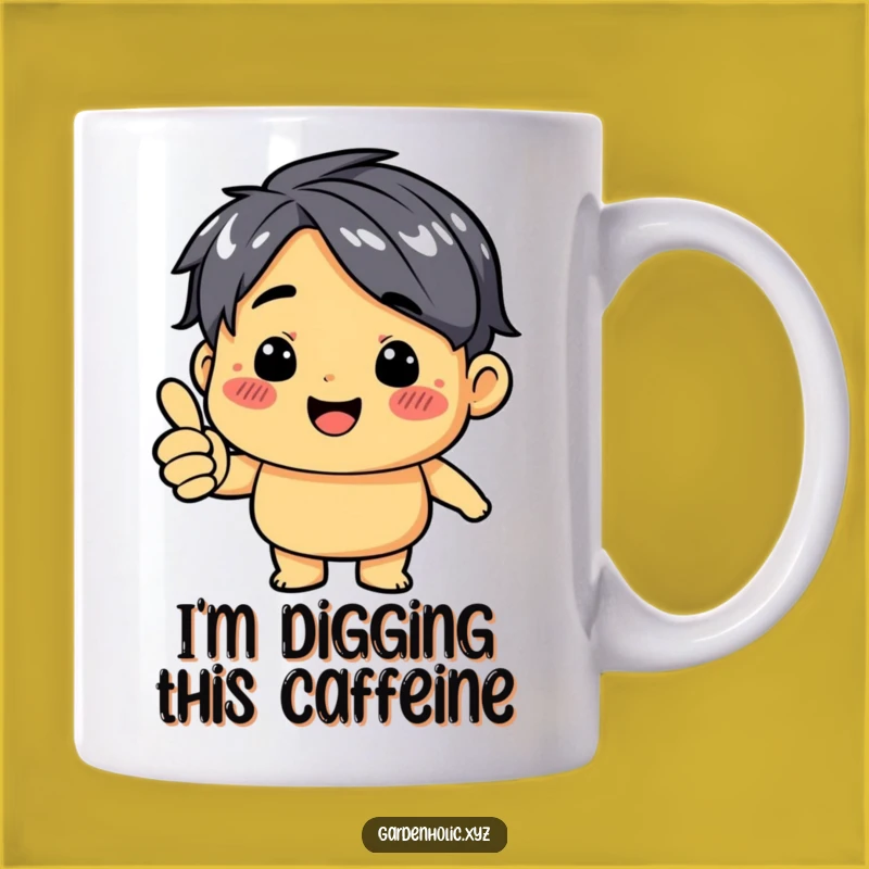 Funny Thumbs Up Dirt Smudge Mug: The Perfect Funny Gift for a Cheerful Gardener