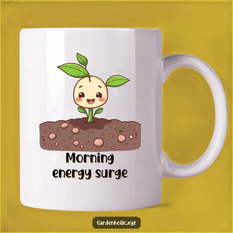 Funny Sprout Mug: Cheerful Garden Growth, A Hilarious Gift for Plant Lovers!