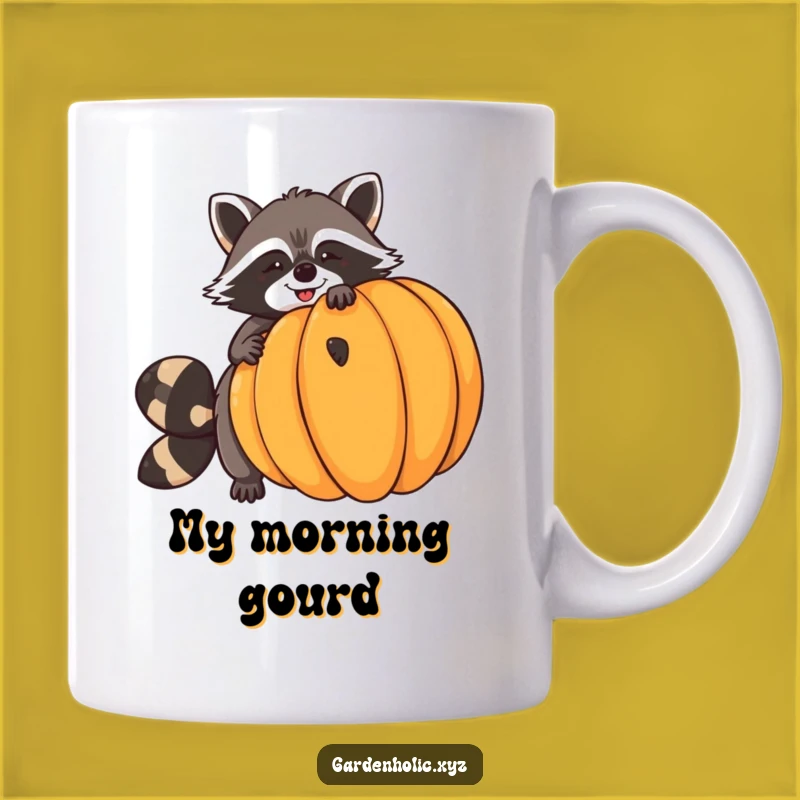 Funny Raccoon Pumpkin Balance Mug - Perfect Gift for Autumn Shenanigans