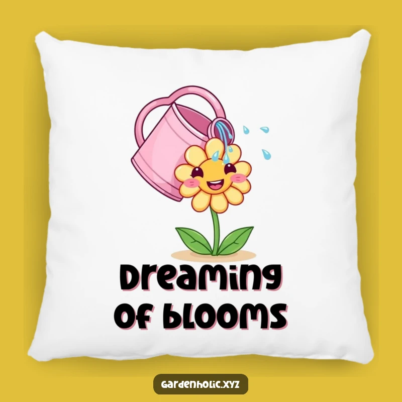 Funny Watering Can Pillow: Snuggle Up with this Adorable Floral Friend
