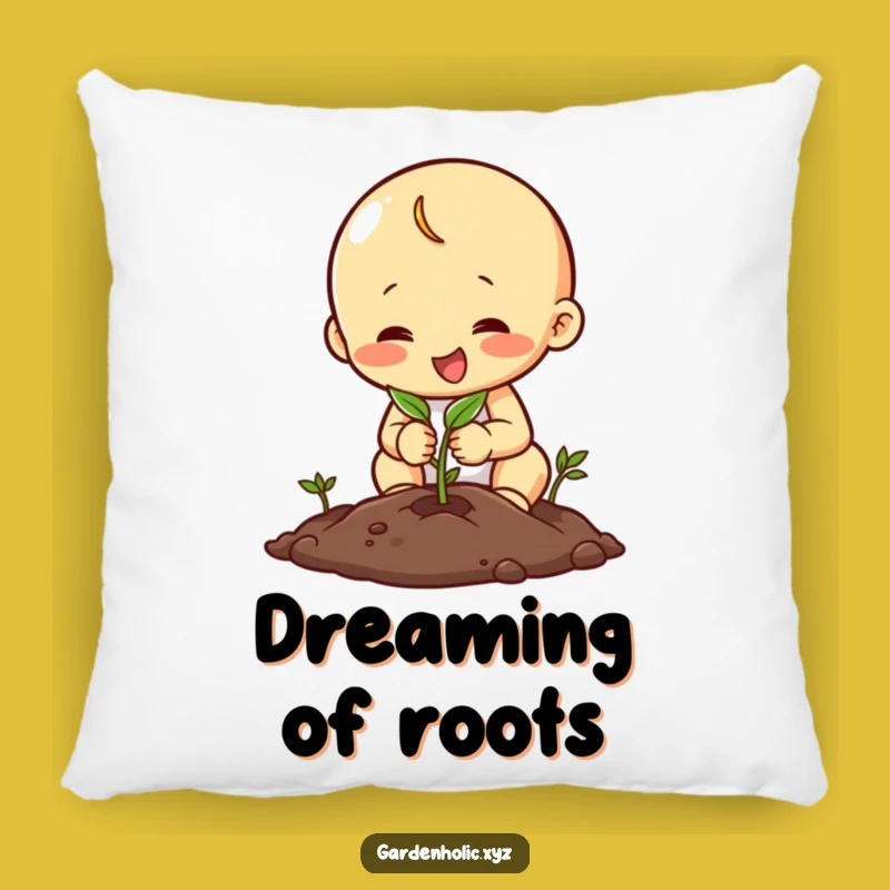 Funny Planting Character Pillow, Soft Seed Planting Cushion, Cozy & Hilarious Grower's Gift