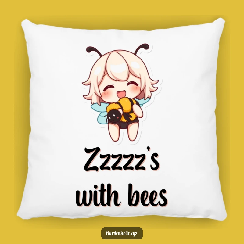 Funny Bumblebee Pillow: Cozy Gentle Humor, Adorable Nature Gift