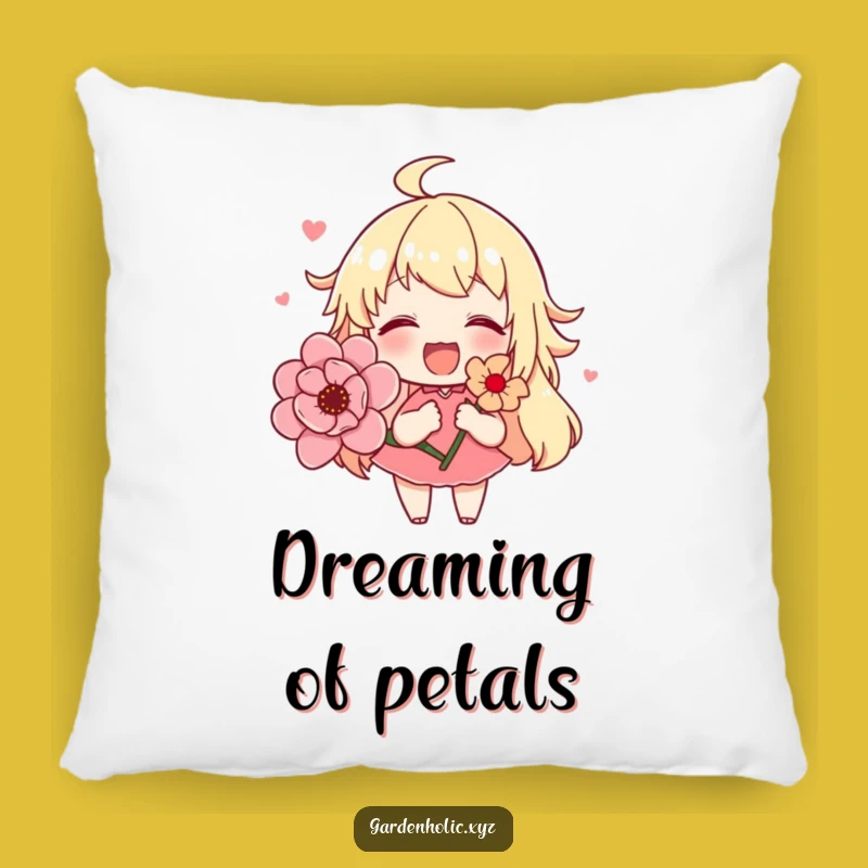 Funny Cute Flower Character Pillow, Soft Blooming Flower Cushion, Comfy Hilarious Gift