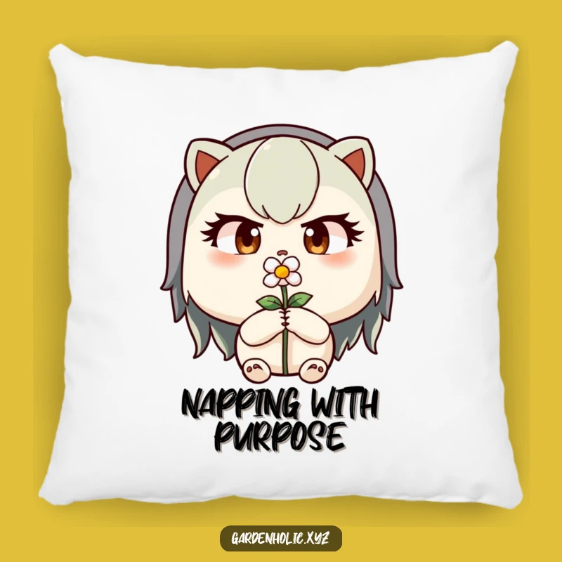 Funny Gardener Pillow: Focused Pruner Cushion for Meticulous Comfort