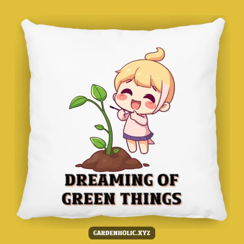 Funny Sprout Joy Pillow: Cozy Character Accent, Adorable Funny Gift for Any Room