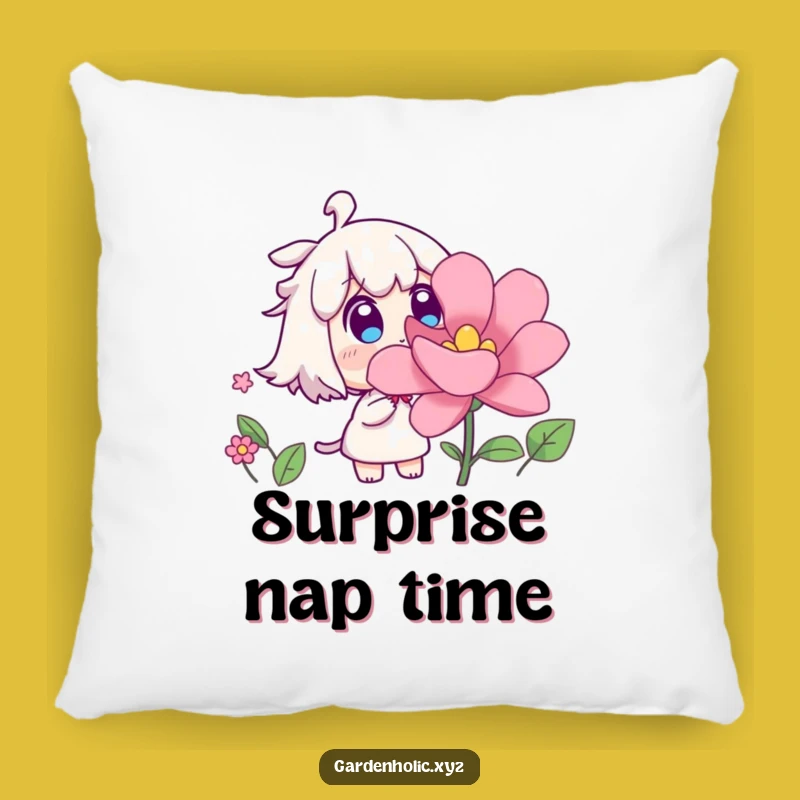 Funny Surprised Flower Pillow - Cozy Surprise Funny Gift