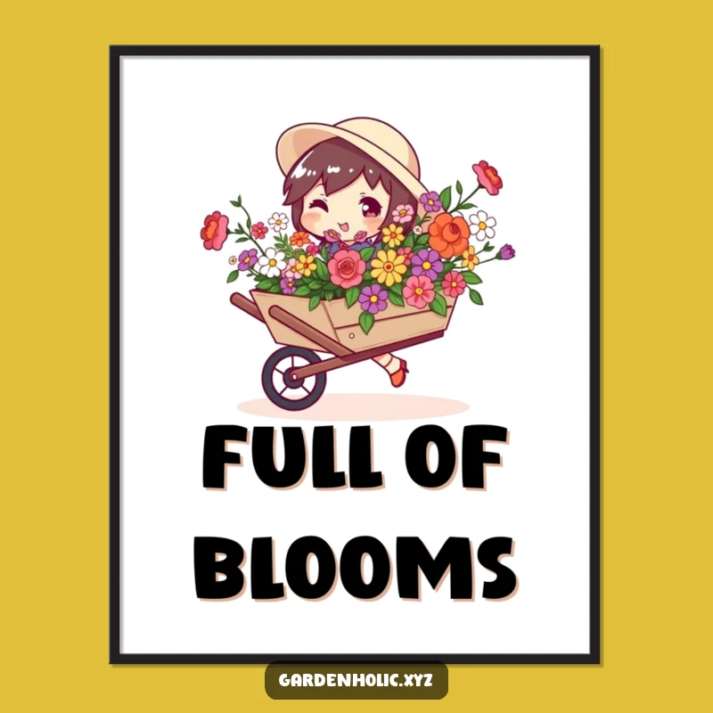 Funny Blooming Swagger Digital Art: Printable Floral Cheer
