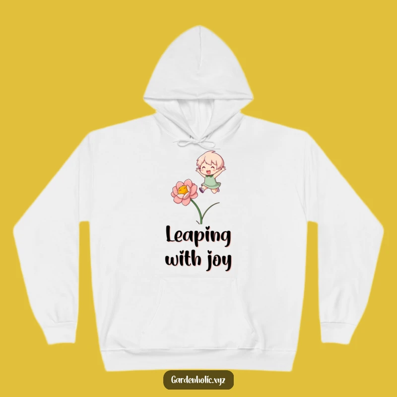 Funny Flower Jumper Hoodie - Cozy Character Bloom Jumping Sweatshirt Gift