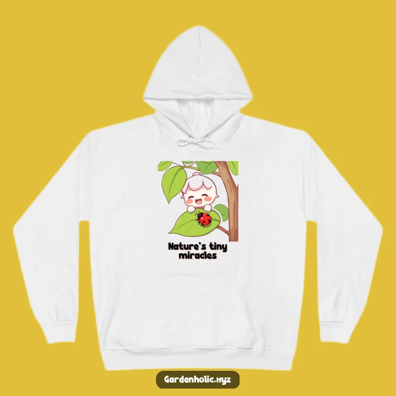 Funny Outdoor Friend Hoodie: Cozy Ladybug Lover Pullover for Nature Enthusiasts