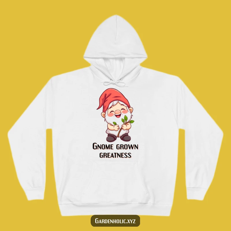 Funny Gnome Gardener Hoodie: Cozy & Hilarious Wear for Plant Enthusiasts, Great Gift!