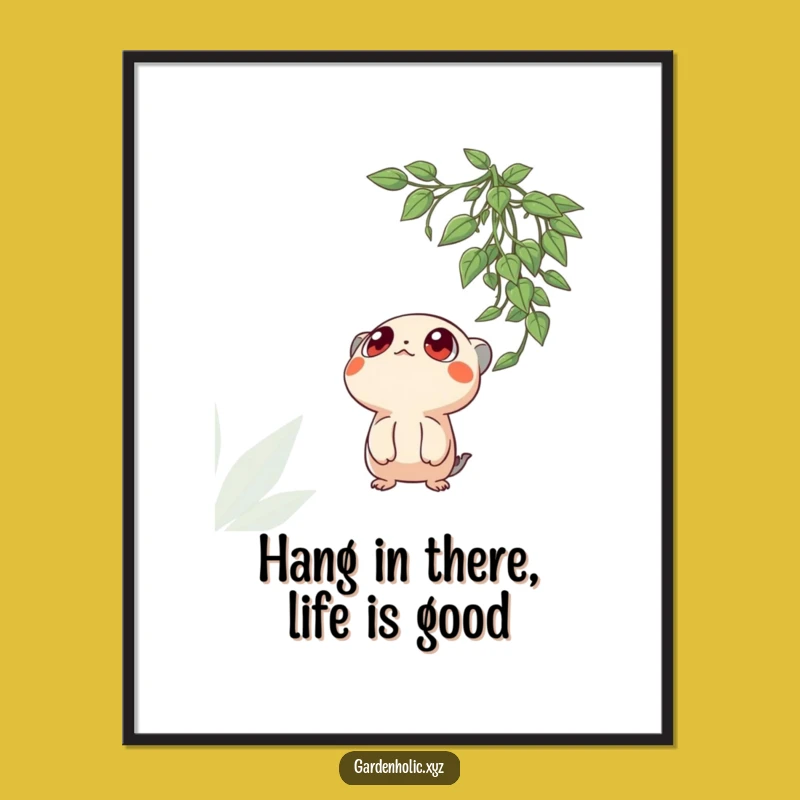 Free Printable Wall Art: Wide-Eyed Creature Funny Downloadable Decor