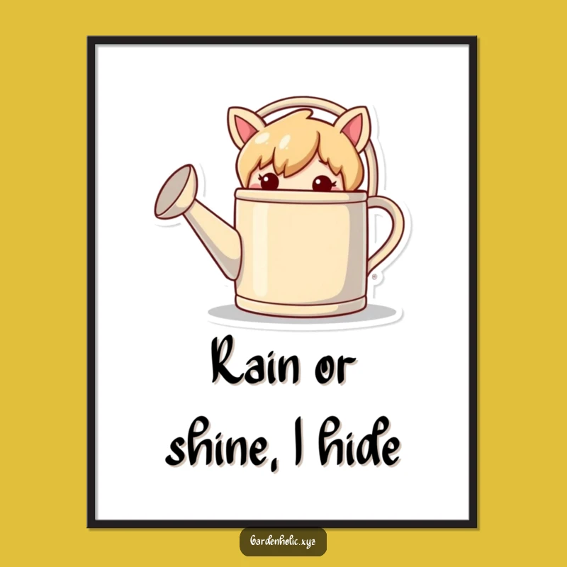 Free Printable Wall Art: Watering Can Prankster, Hilarious Digital Download!