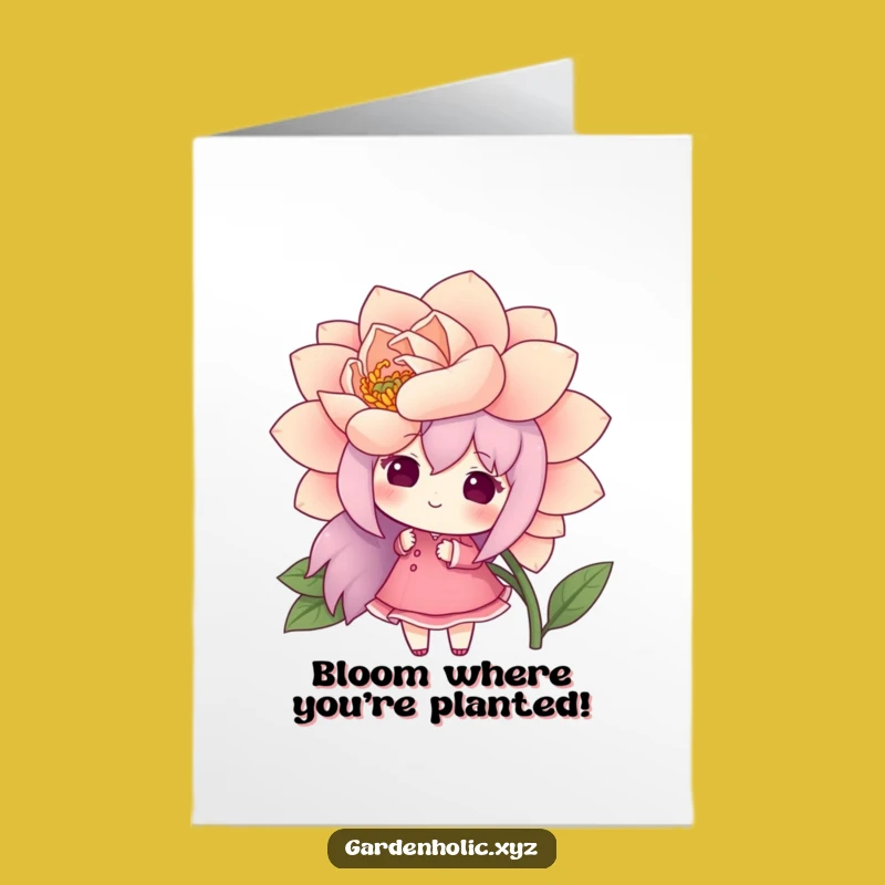 Free Printable Funny Birthday Card: Flower Admirer Animal, Downloadable & Print at Home Joy