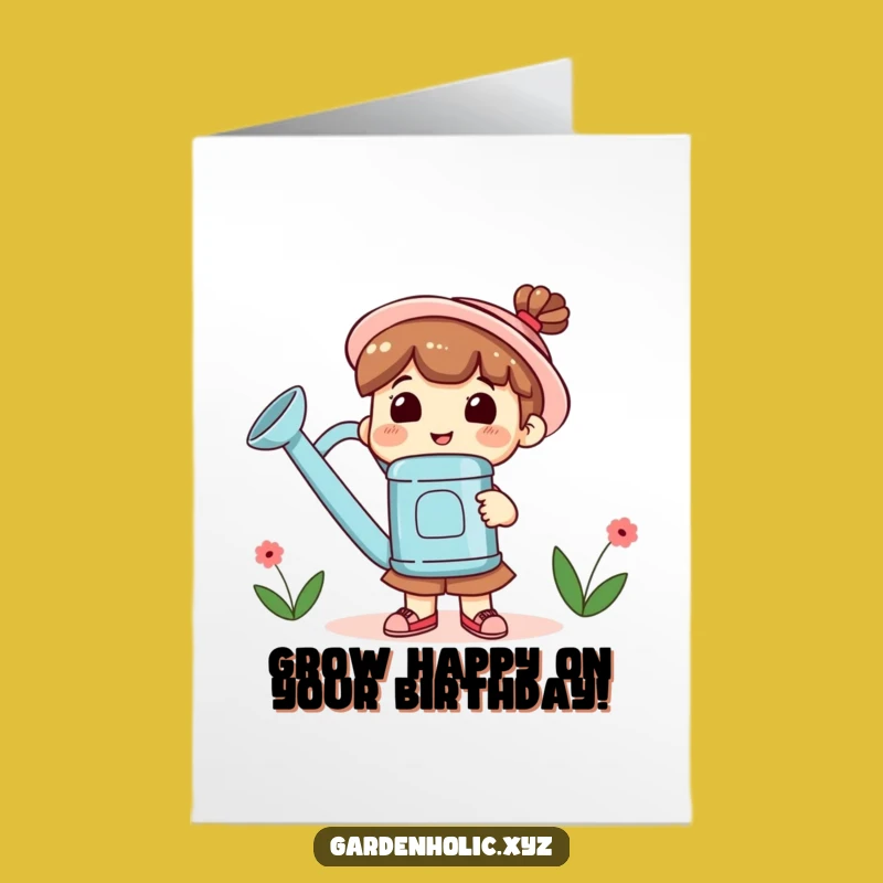 Free Printable Birthday Card: Growler Good Times! Hilarious Downloadable Gift for Gardeners.