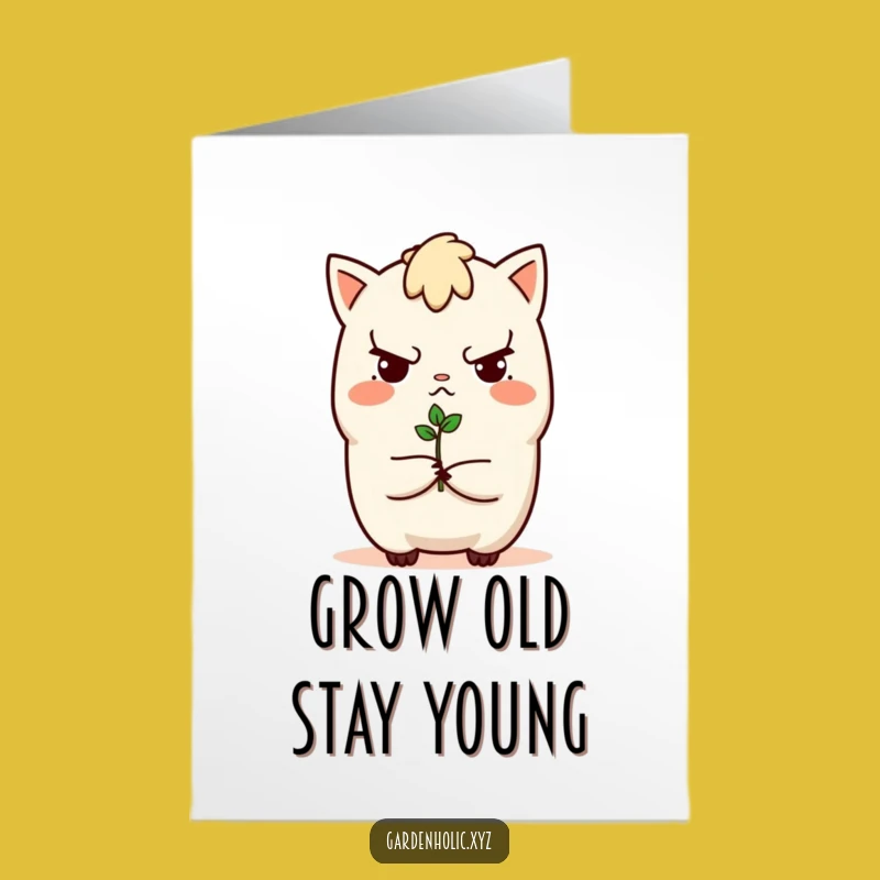 Free Printable Sprouting Hope Birthday Card: Funny Downloadable Gift