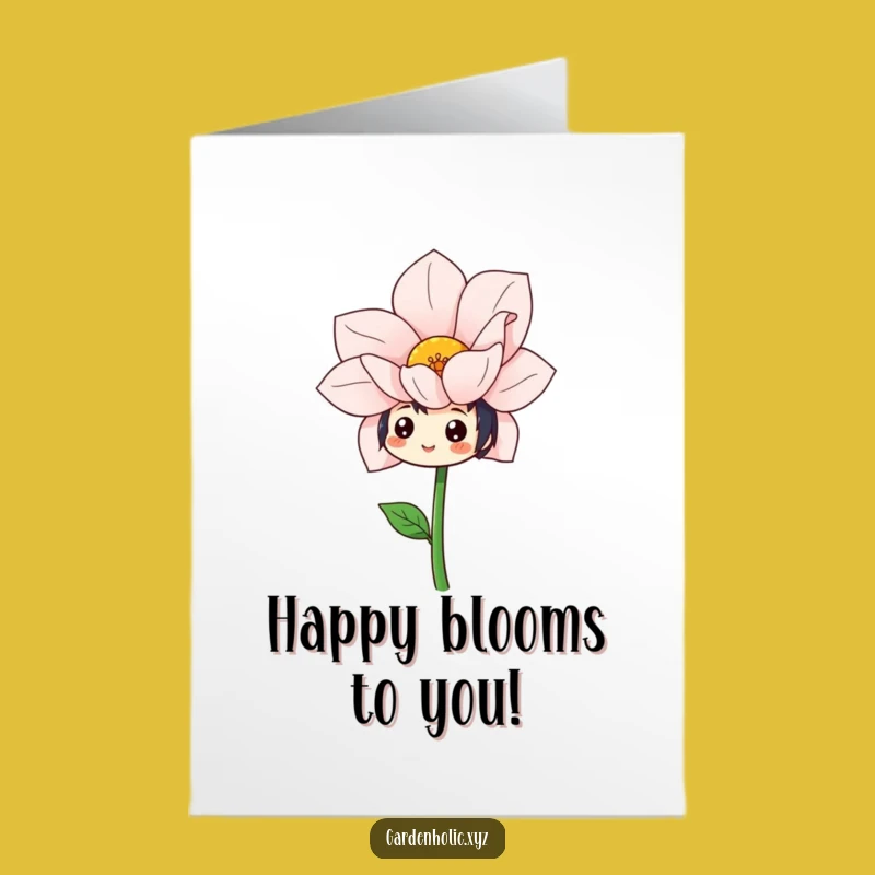 Free Printable Birthday Card: Blooming Joy, Cheerful Downloadable Gift