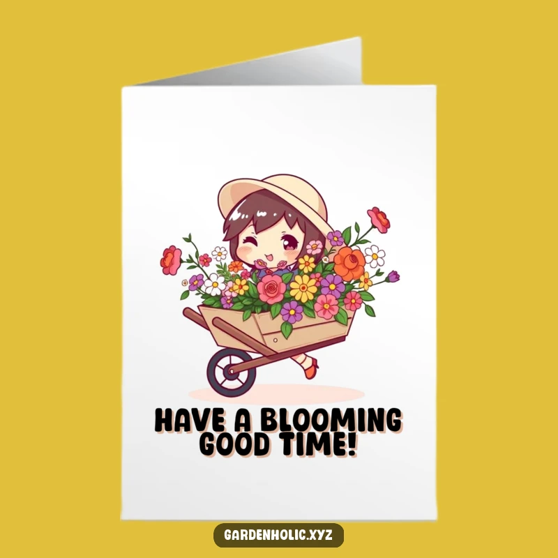 Free Printable Birthday Card: Blooming Swag, Fun Downloadable Gift
