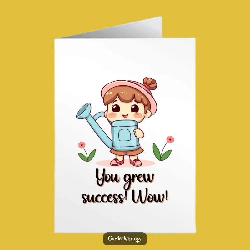 Free Printable Congrats Card: You've Bloomed! Funny Downloadable Gift for Achievements.