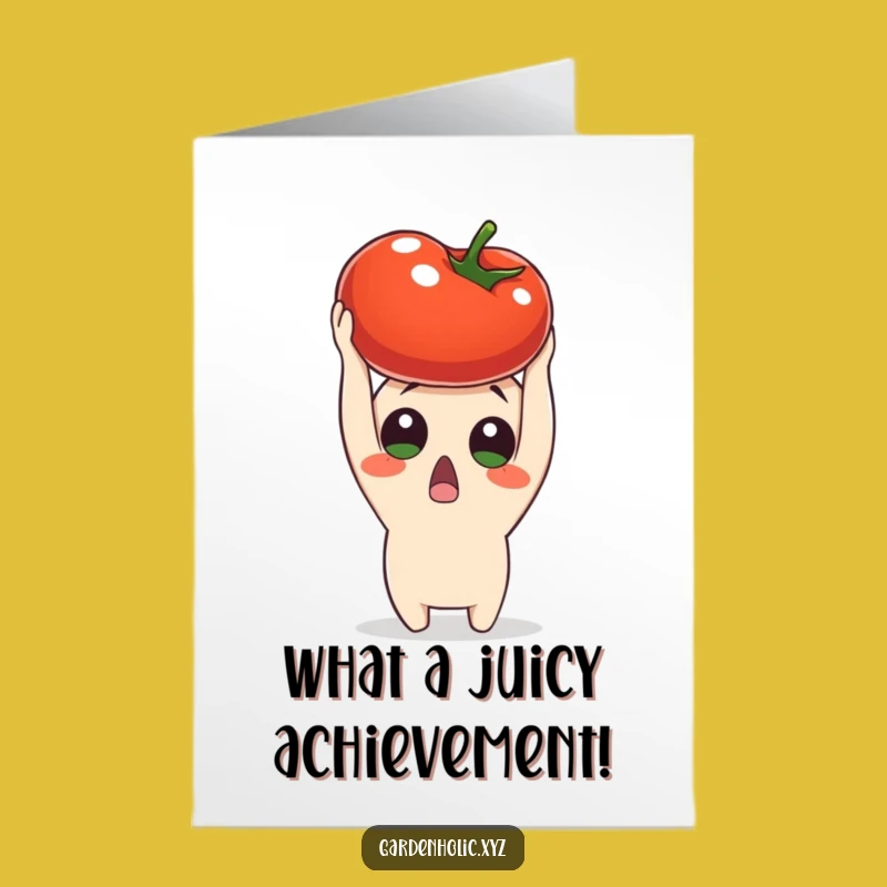 Free Printable Tomato Surprise Congrats Card - Humorous Downloadable Gift for Achievements