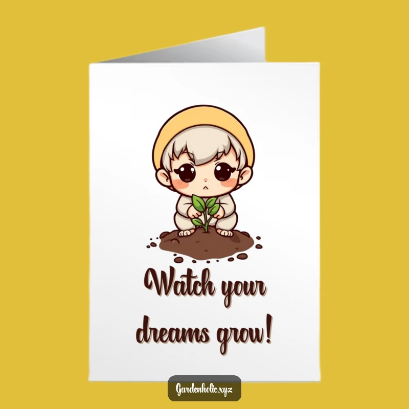 Free Printable Congrats Card: Hopeful Planter, Funny Downloadable Gift