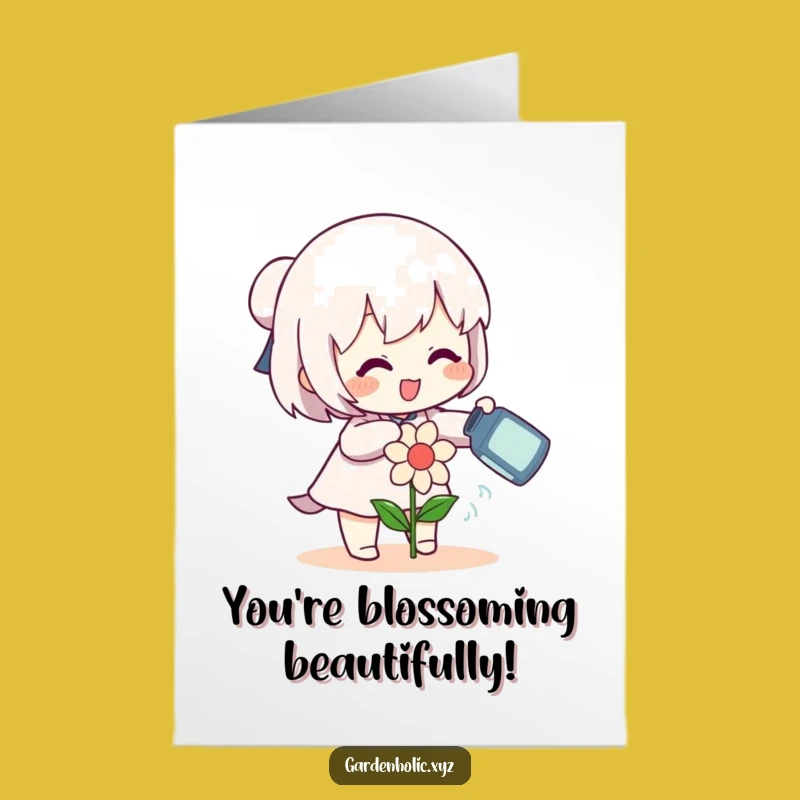 Free Printable Blooming Congrats Card - Watering Smiles Download