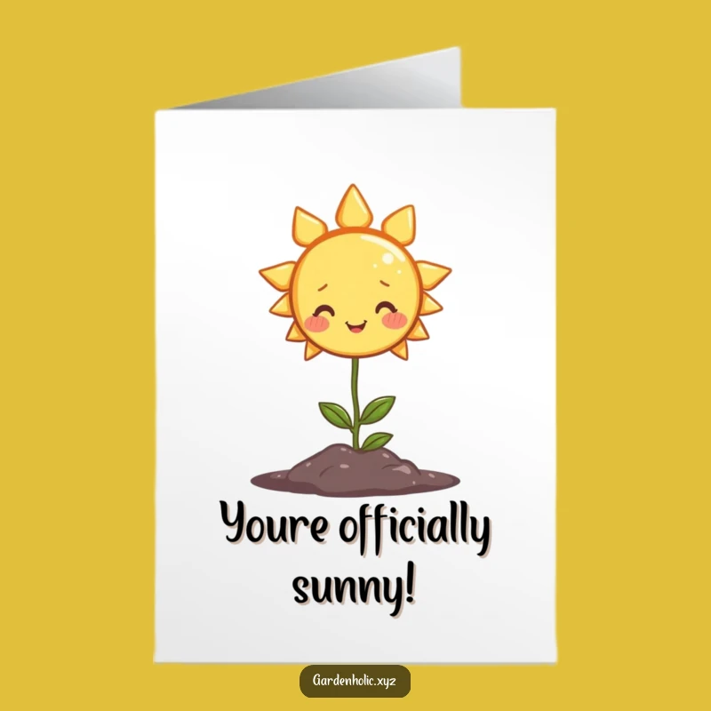 Free Printable Sun Congratulations Card: Plant Growth Downloadable Gift
