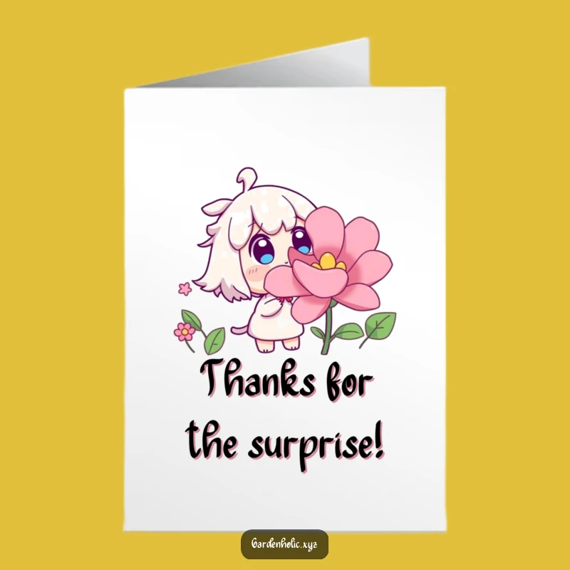 Free Printable Surprise Thanks Card: Funny Downloadable Gift
