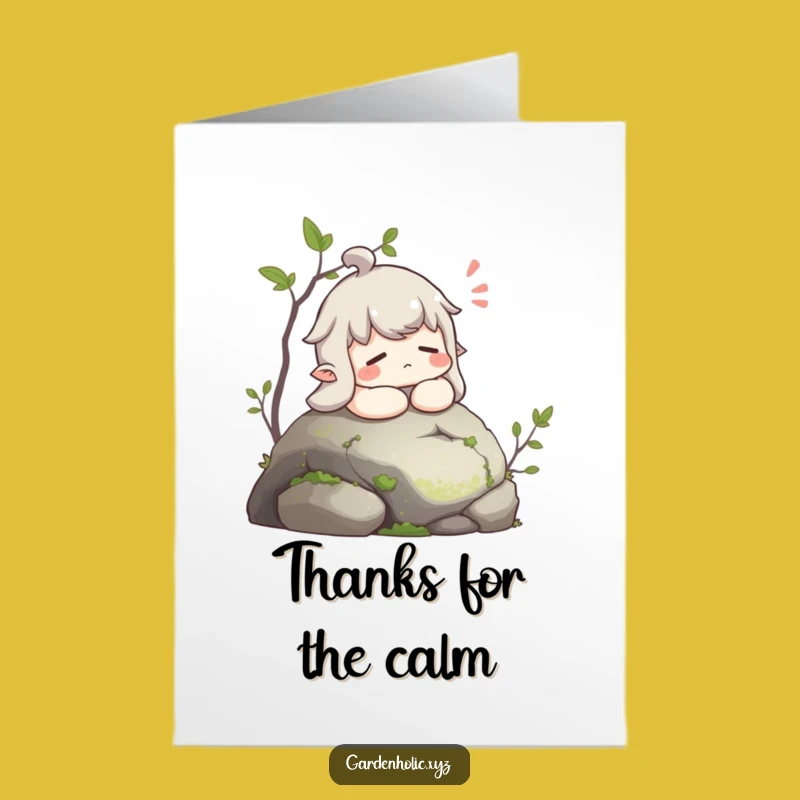 Free Printable Thank You Card: Peaceful Thanks, Calm Downloadable Gift