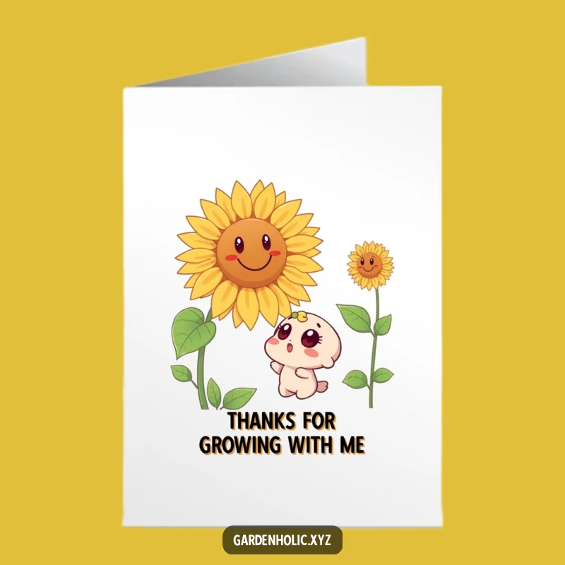 Free Printable Thank You Card: Sunflower Surprise - Funny Downloadable Gift