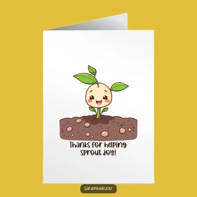 Free Printable Thank You Card: Sprout's Gratitude, Growing Thanks Downloadable