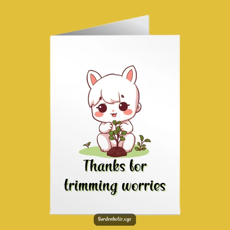 Free Printable Thank You Card: Gardener's Gratitude - Funny Downloadable Gift