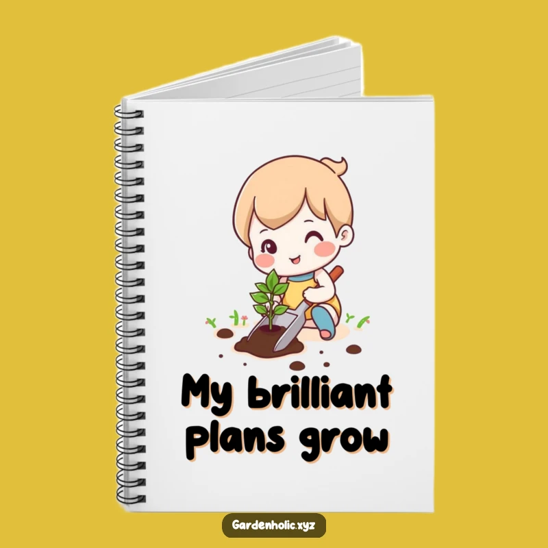Funny Gardener Character Notebook: Plant Your Ideas, Perfect Funny Gift