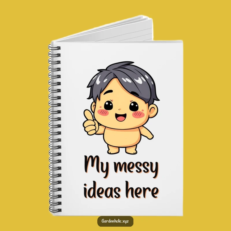 Funny Thumbs Up Dirt Smudge Notebook: Jot Down Ideas with Humor