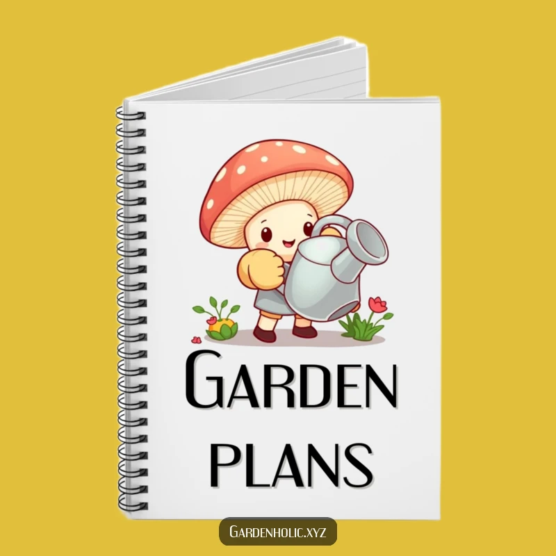 Funny Mushroom Garden Notebook: Plan Your Plots, Tiny Effort, Super Funny Gift