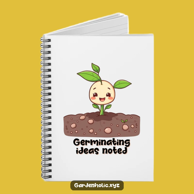 Funny Sprout Notebook: Cheerful Garden Journal, A Perfect Gift!