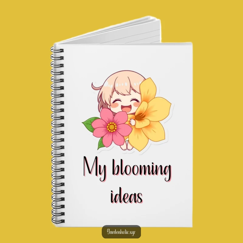 Funny Giggling Flower Notebook: Capture Ideas with Joy and Humor