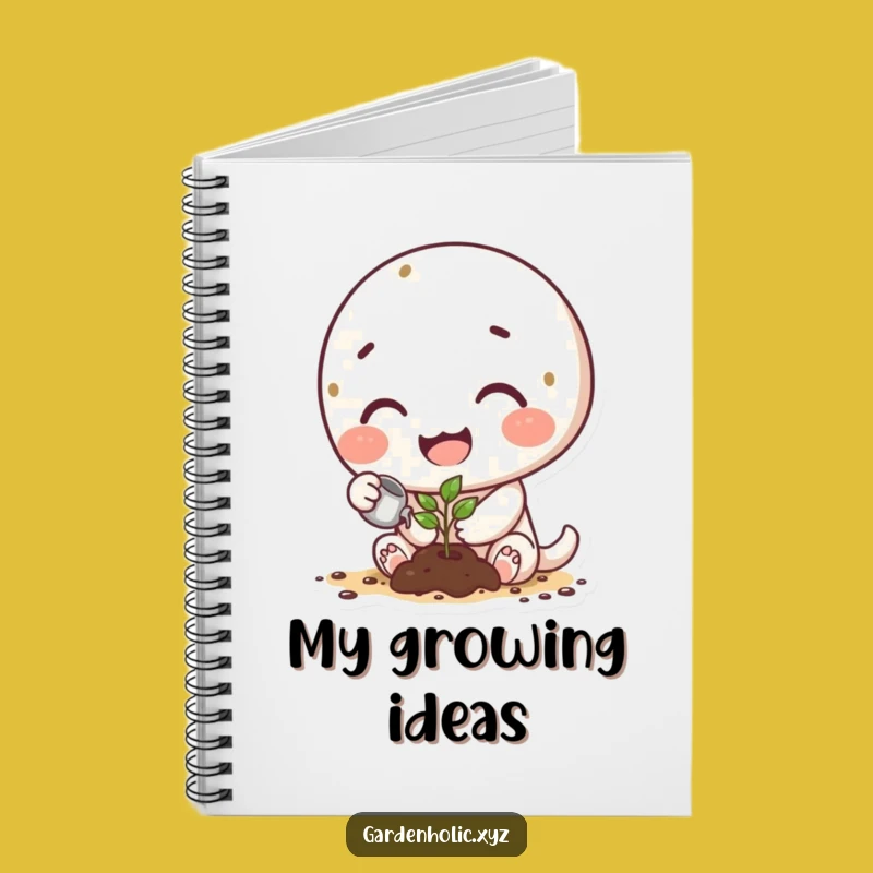 Funny Gardener's Notebook: Happy Sprout Journal for Planting Notes and Ideas